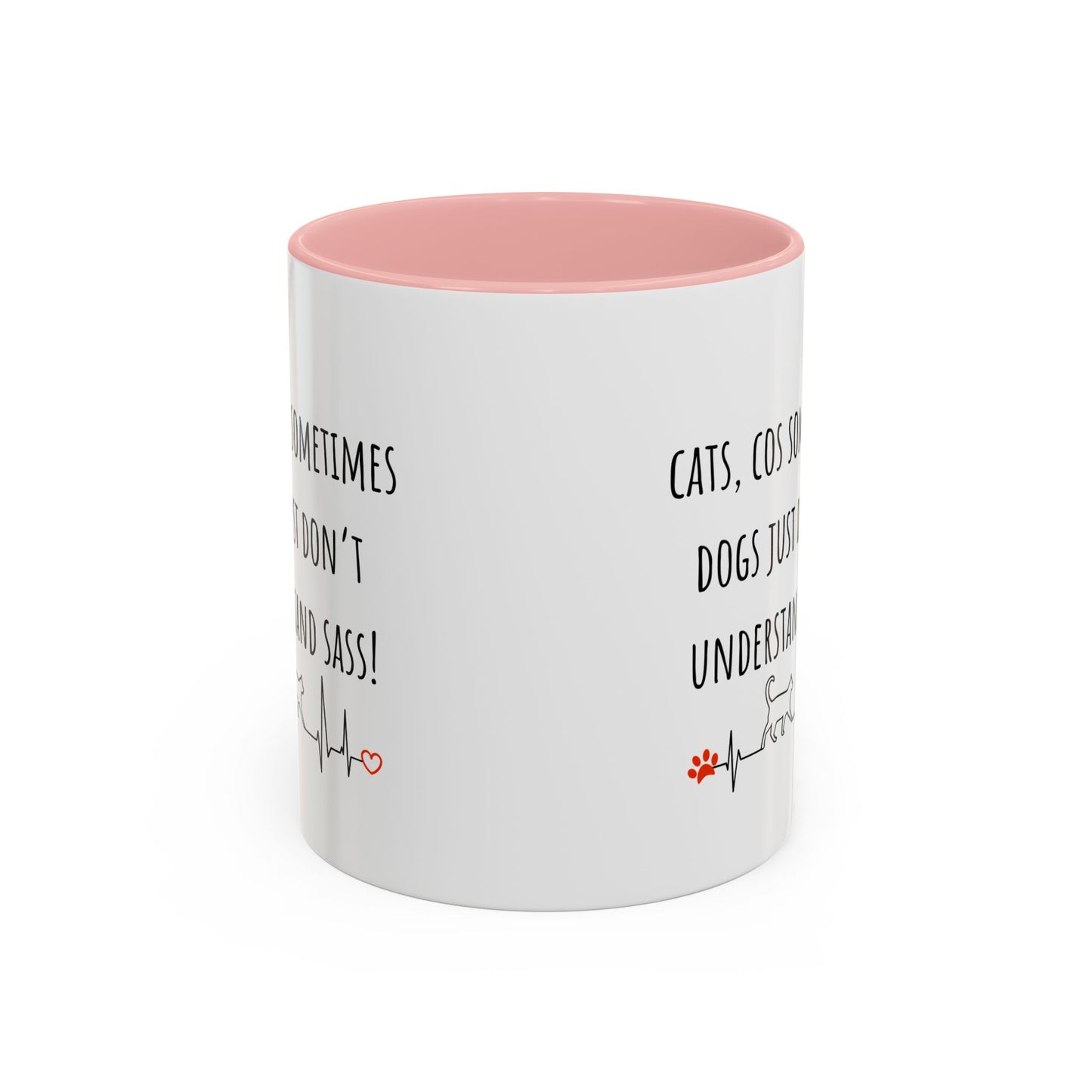 Cats V Dogs 02 Accent Coffee Mug (11oz)