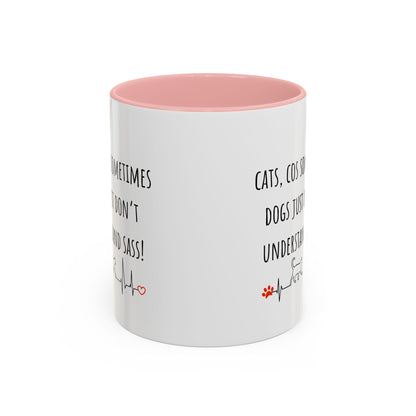 Cats V Dogs 02 Accent Coffee Mug (11oz)
