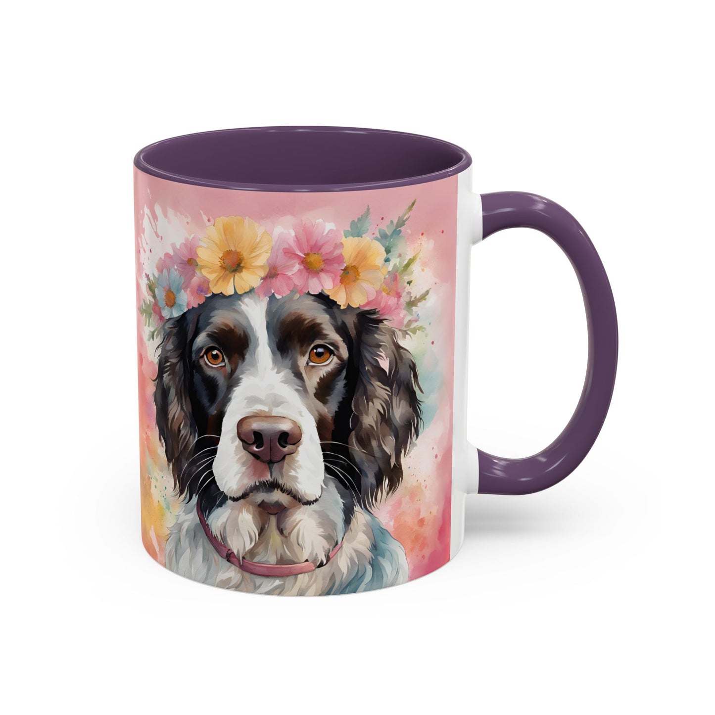 Springer Spaniel 01 Accent Coffee Mug - Dog Lover Gift