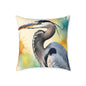 Heron 01 Poly Pillow - Natures Beauty Design