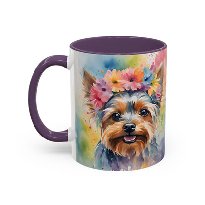 Yorkshire Terrier 03 Accent Coffee Mug - Dog Lover Gift