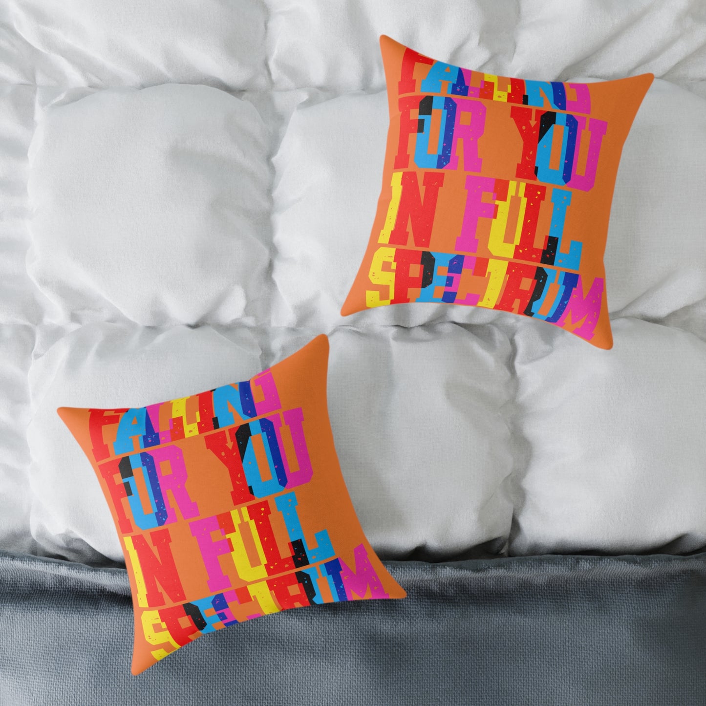 Falling For You In Full Spectrum  Poly Pillow