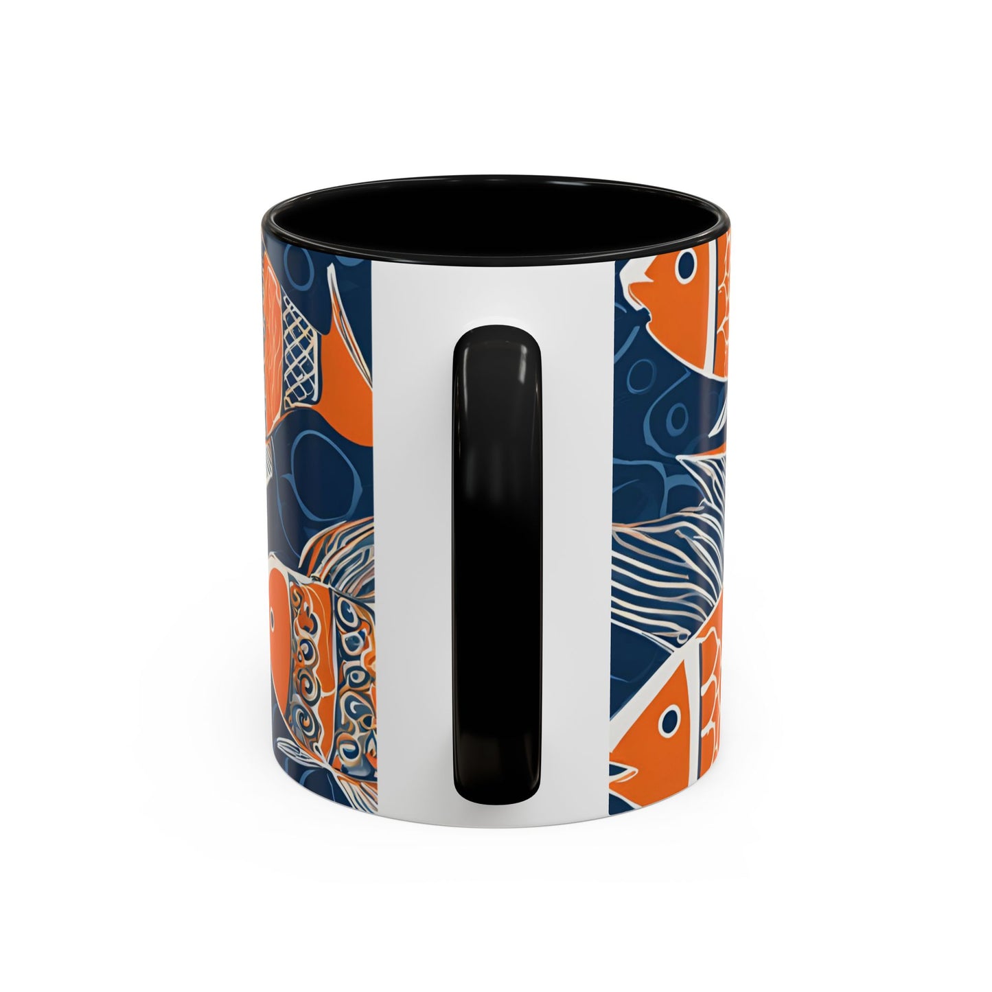 Orange Fish 03 Accent Coffee Mug (11oz)