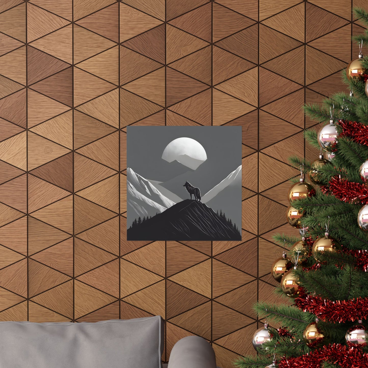 Lone Collection Wolf 9 Matte Square Posters