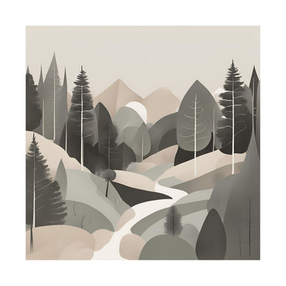 Lonely Forest 2 Matte Square Posters