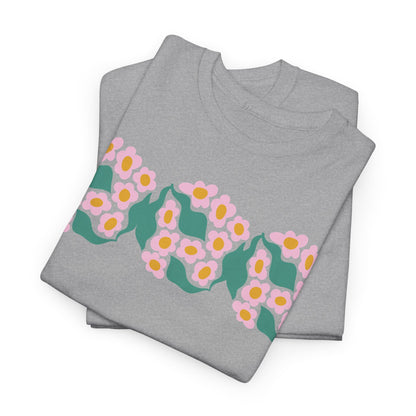 More Abstract Flowers 16 Unisex Heavy Cotton Tee