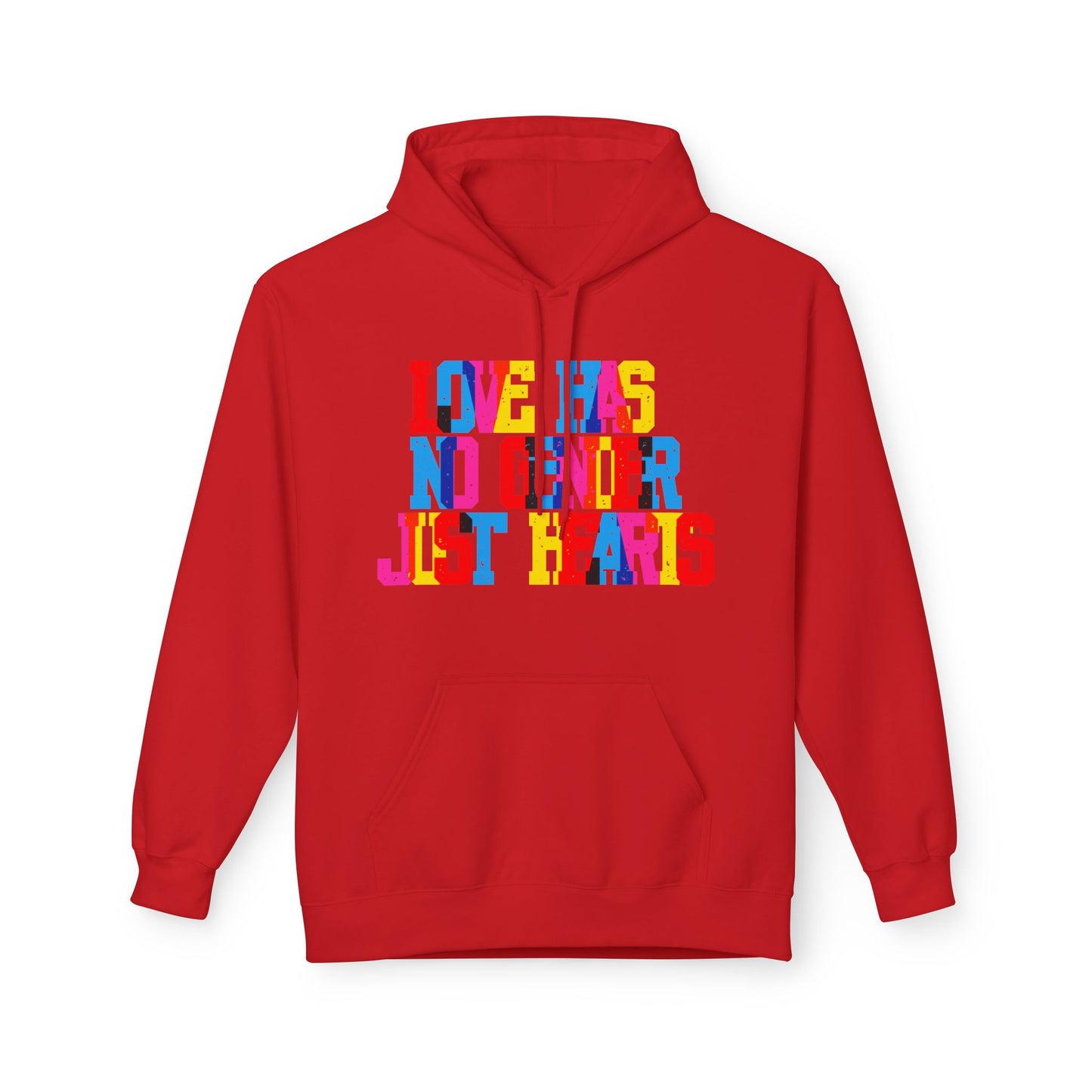 Love Has No Gender Just Hearts Unisex Valentines Hoodie