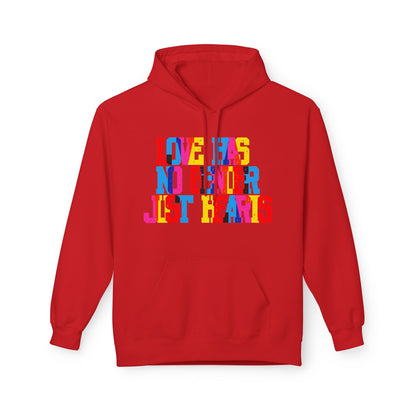Love Has No Gender Just Hearts Unisex Valentines Hoodie