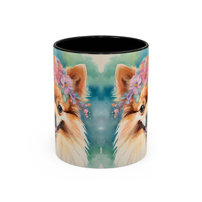 Pomeranian 03 Accent Coffee Mug - Dog Lover Gift