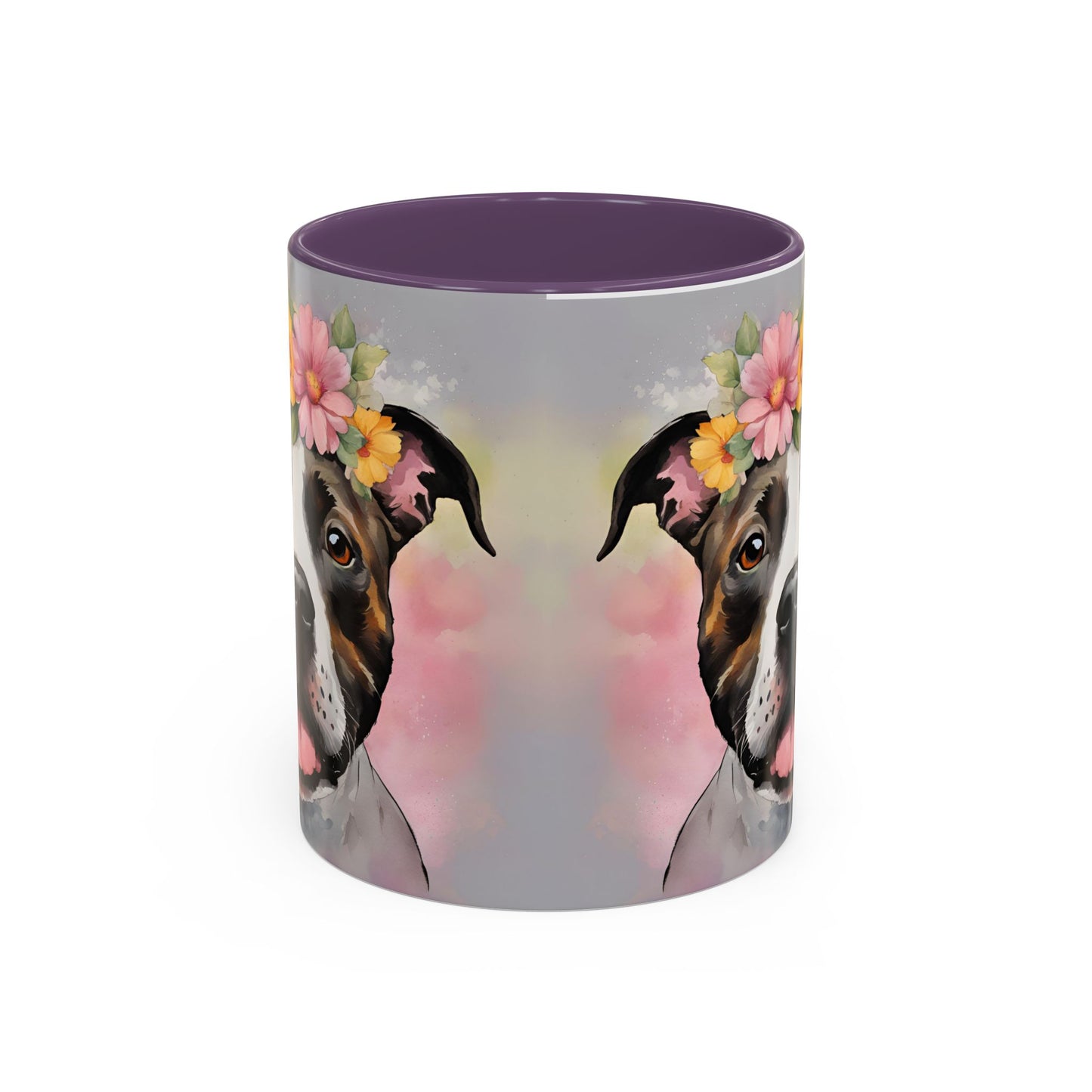 Staffordshire Bull Terrier 01 Accent Coffee Mug - Dog Lover Gift