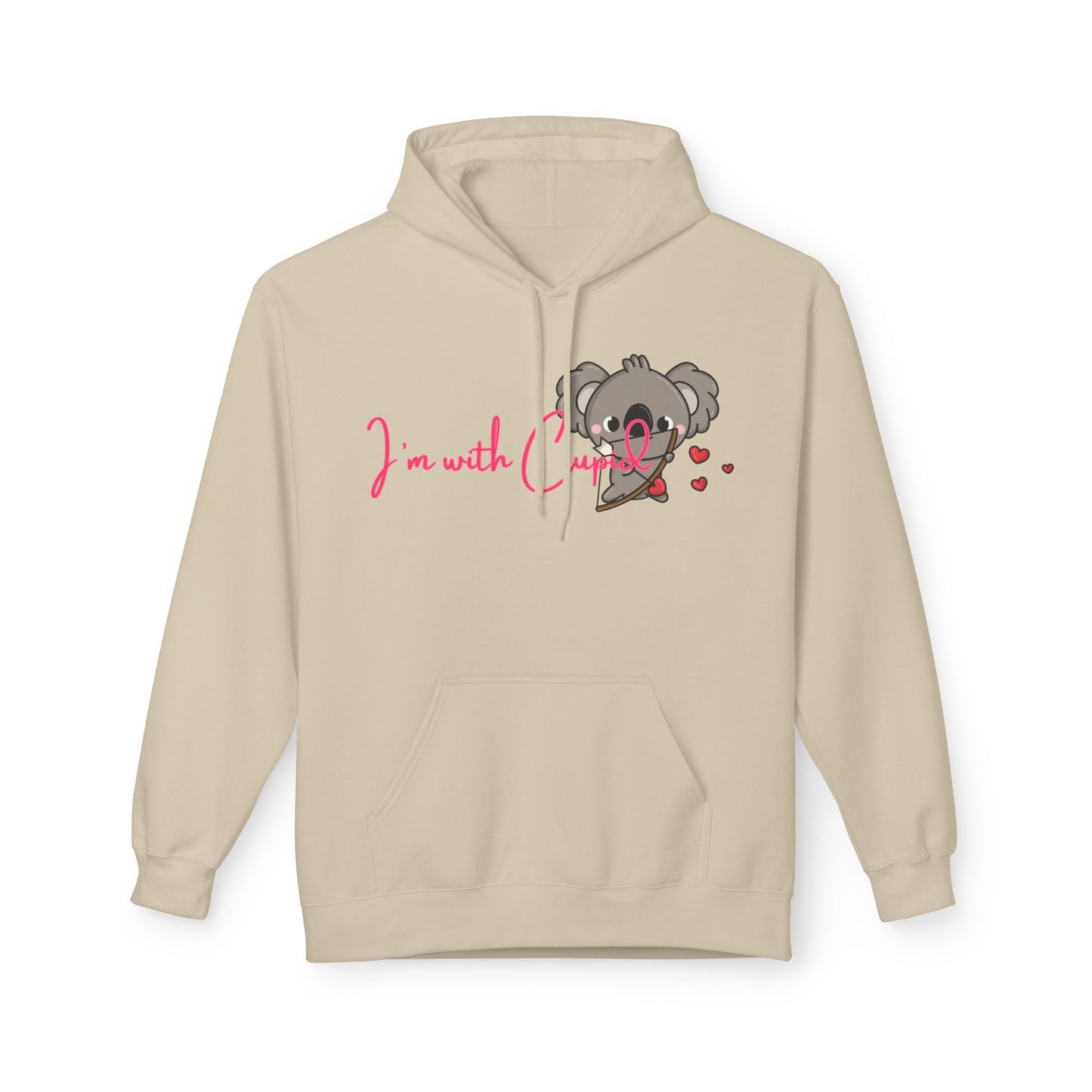 I’m With Cupid Unisex Valentines Hoodie