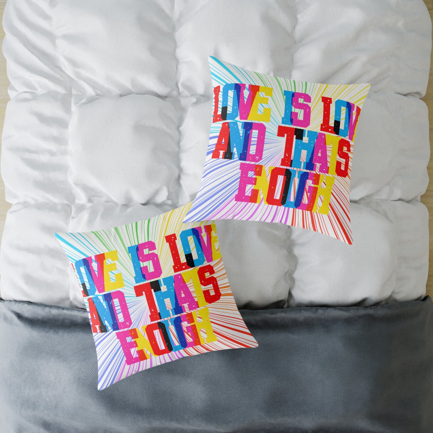 Love Is Love And That’s Enough Poly Pillow