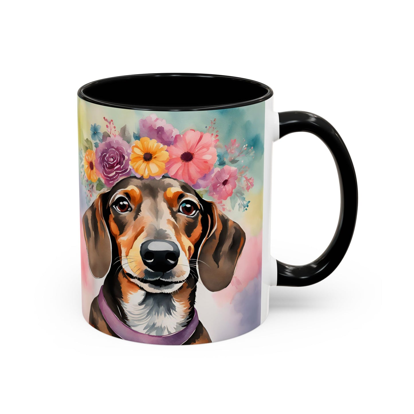 Dachshund 03 Accent Coffee Mug - Dog Lover Gift
