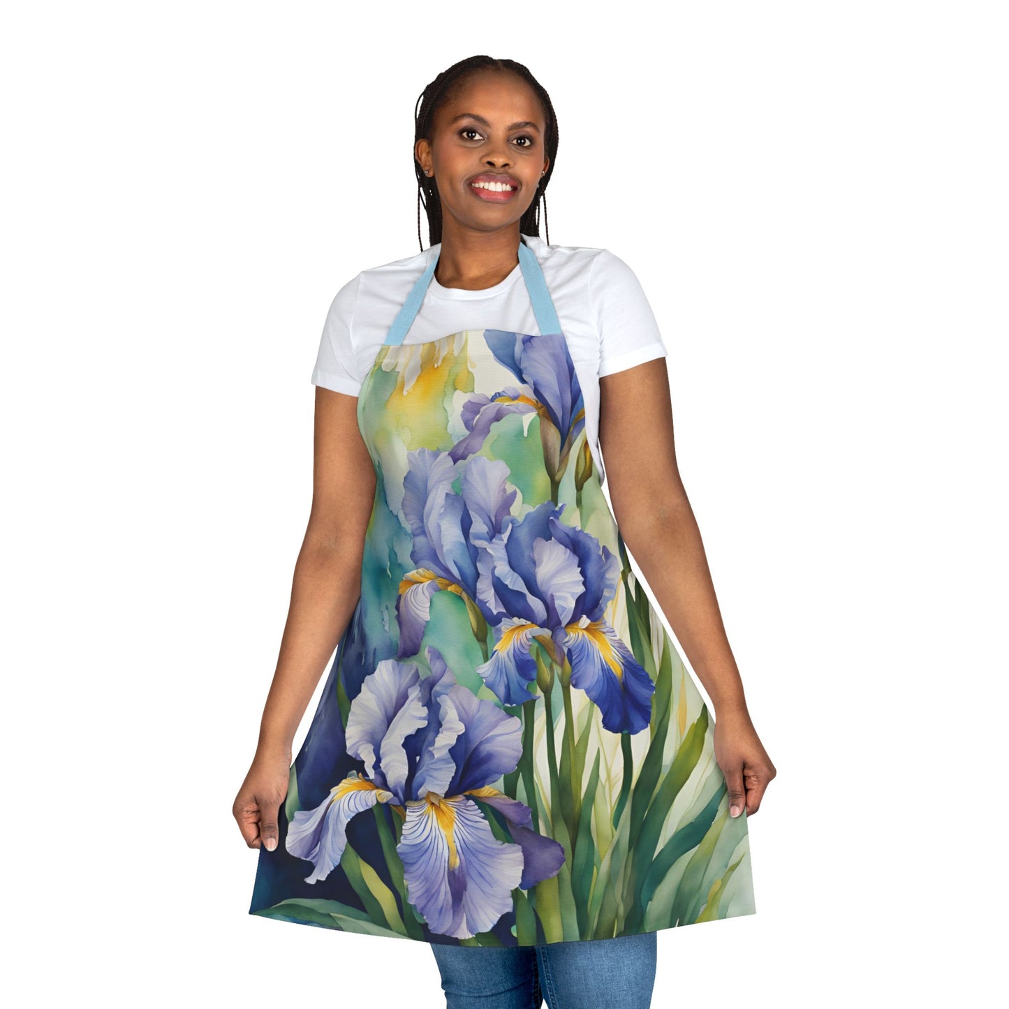 Irises 01 Apron 5-Color Straps
