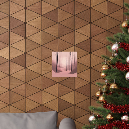 Lonely Forest Pink 6 Matte Square Posters