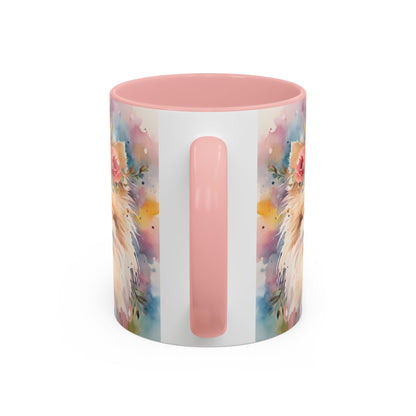 Pomeranian 02 Accent Coffee Mug - Dog Lover Gift
