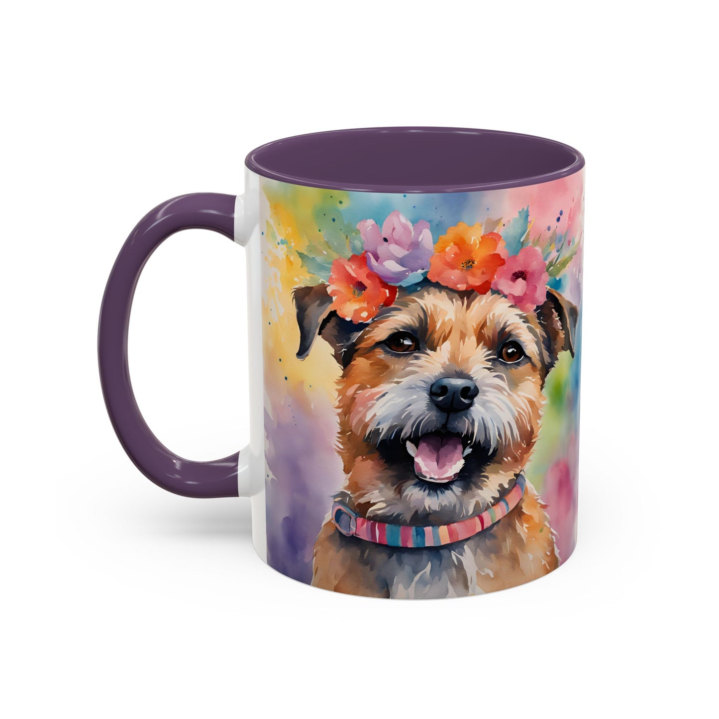 Border Terrier 04 Accent Coffee Mug - Dog Lover Gift