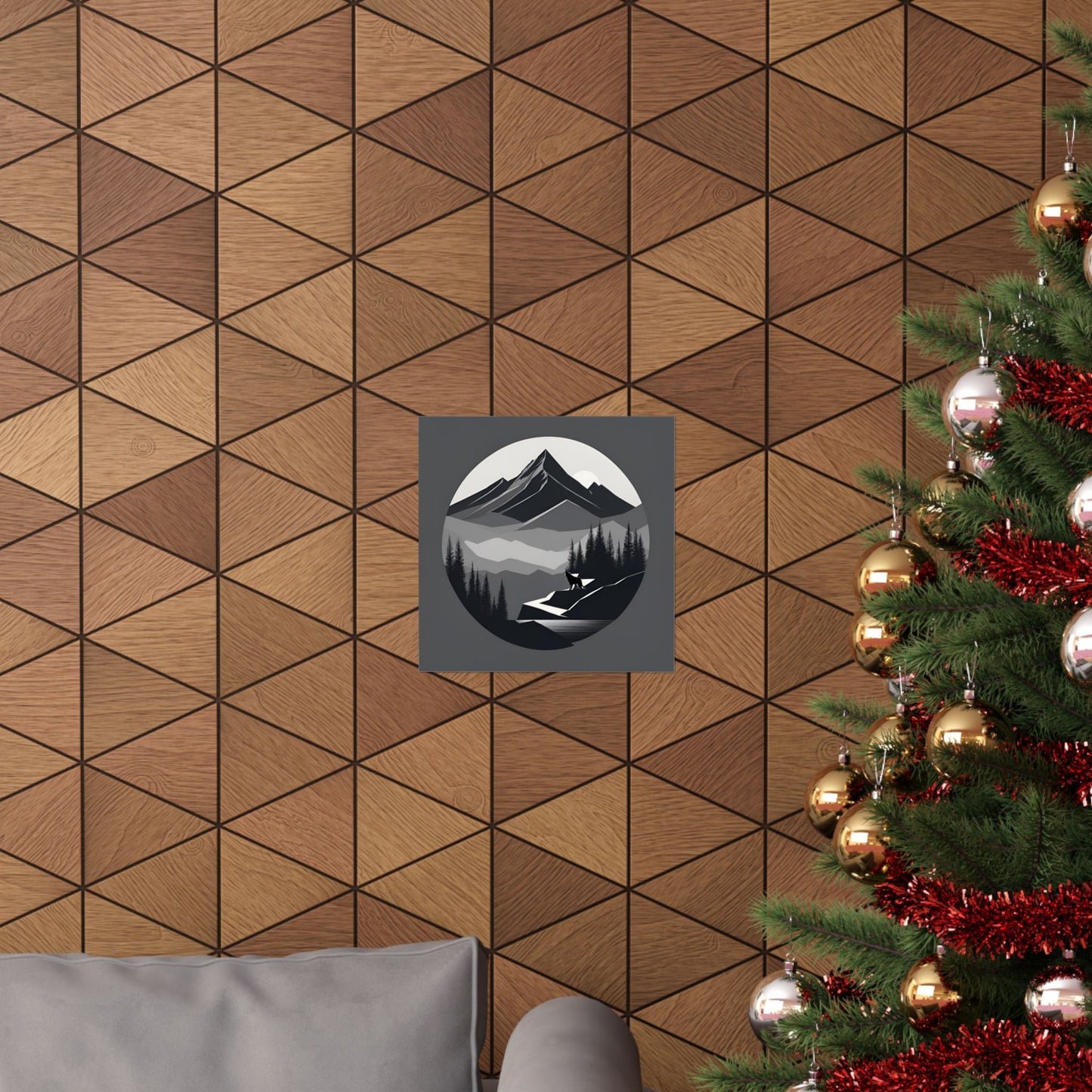 Lone Collection Wolf 5 Matte Square Posters