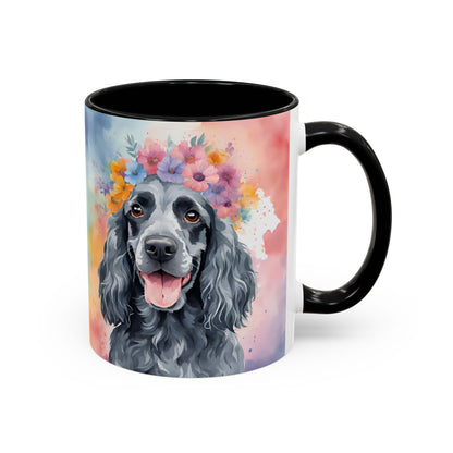 Blue Roan Cocker Spaniel 01 Accent Coffee Mug - Dog Lover Gift