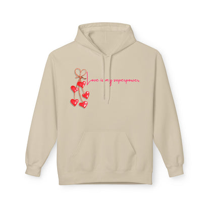 Love Is My Superpower Unisex Valentines Hoodie