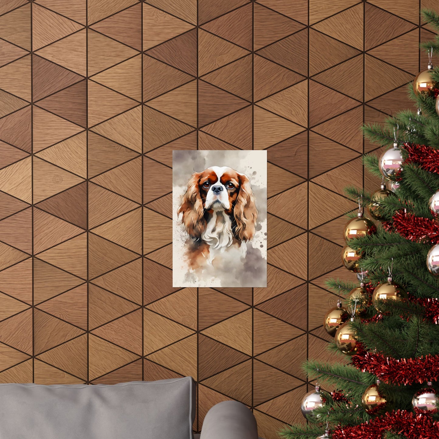 Dogs King Charles Spaniel 03 Matte Vertical Poster