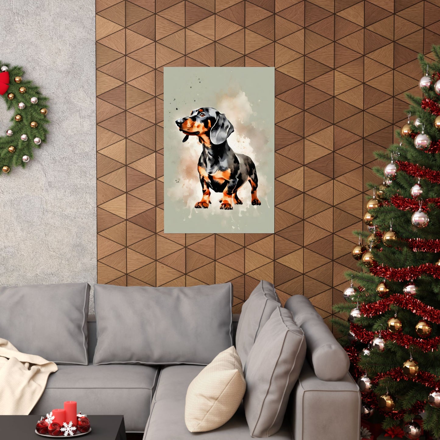 Dogs Dachshund 01 Matte Vertical Poster