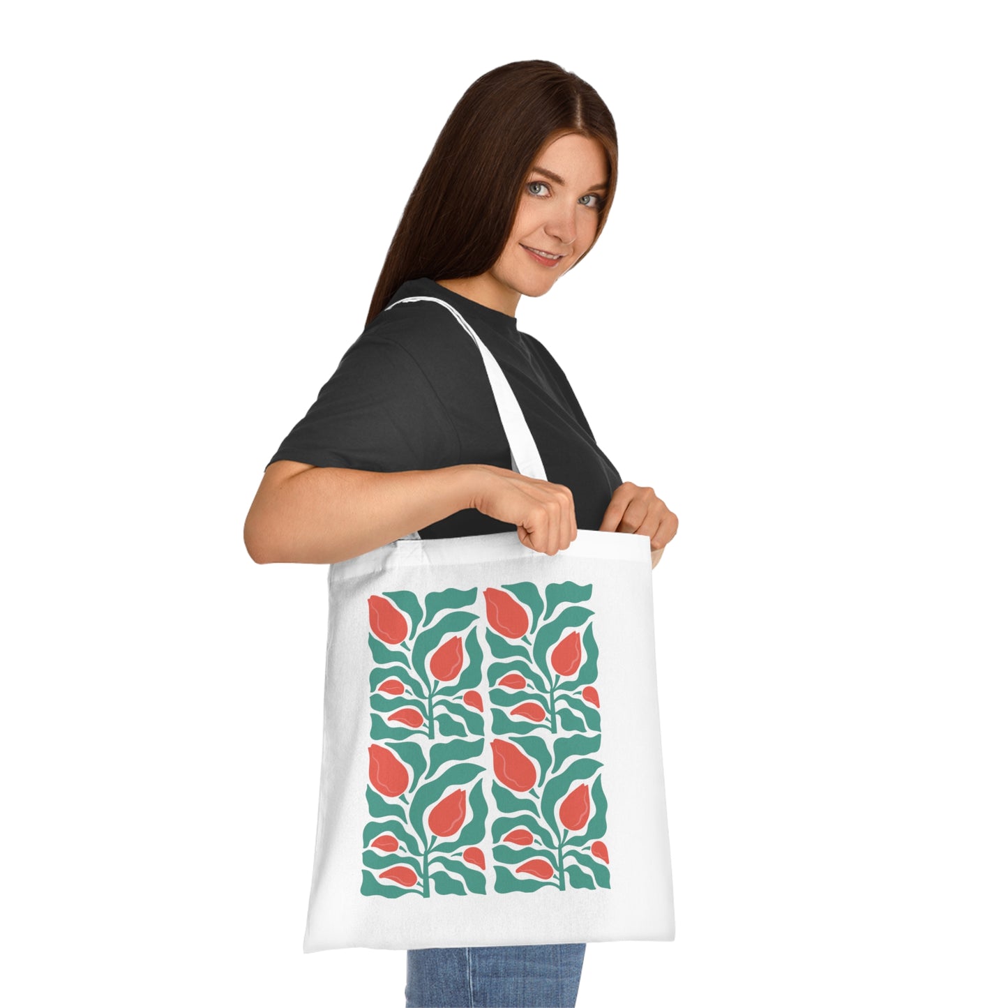 Abstract flowers 11 Cotton Tote