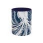 Octopus 7 Accent Coffee Mug (11oz)