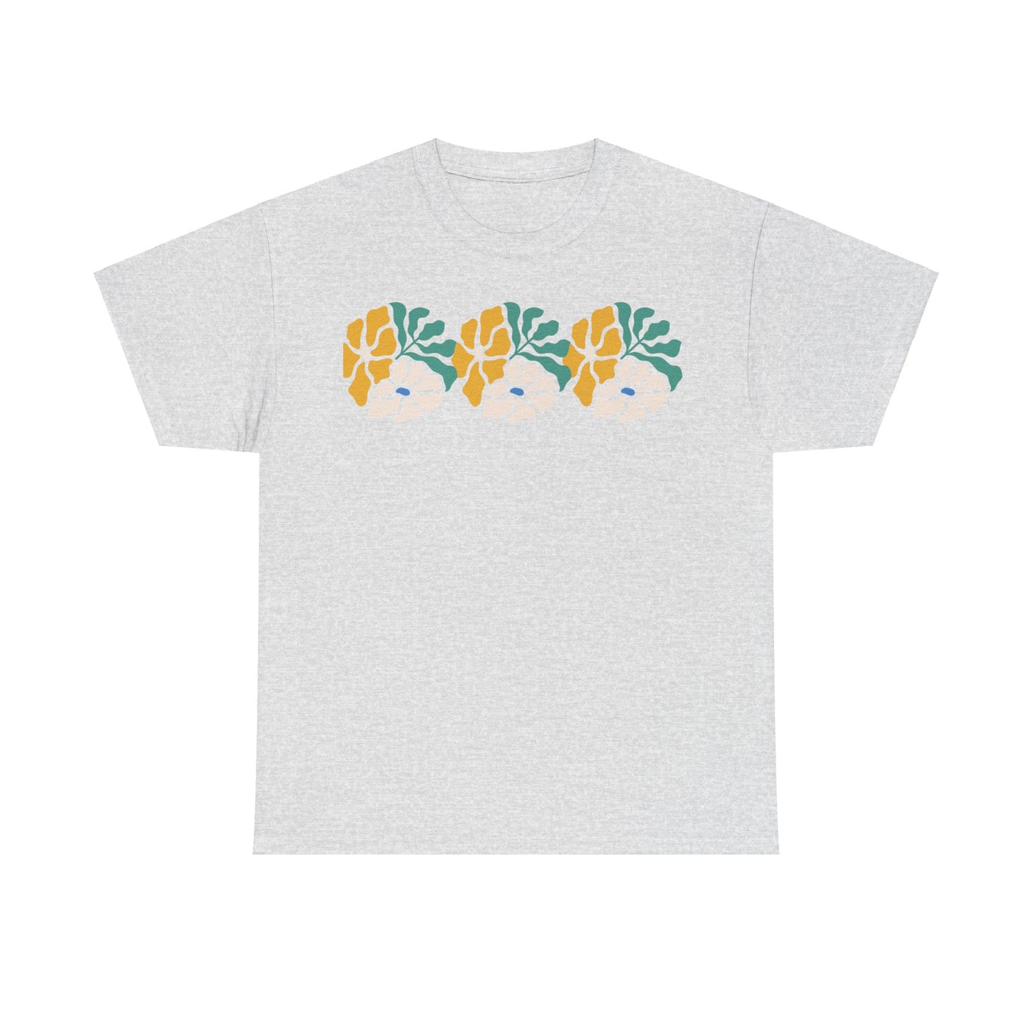 More Abstract Flowers 17 Unisex Heavy Cotton Tee