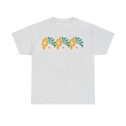 More Abstract Flowers 17 Unisex Heavy Cotton Tee
