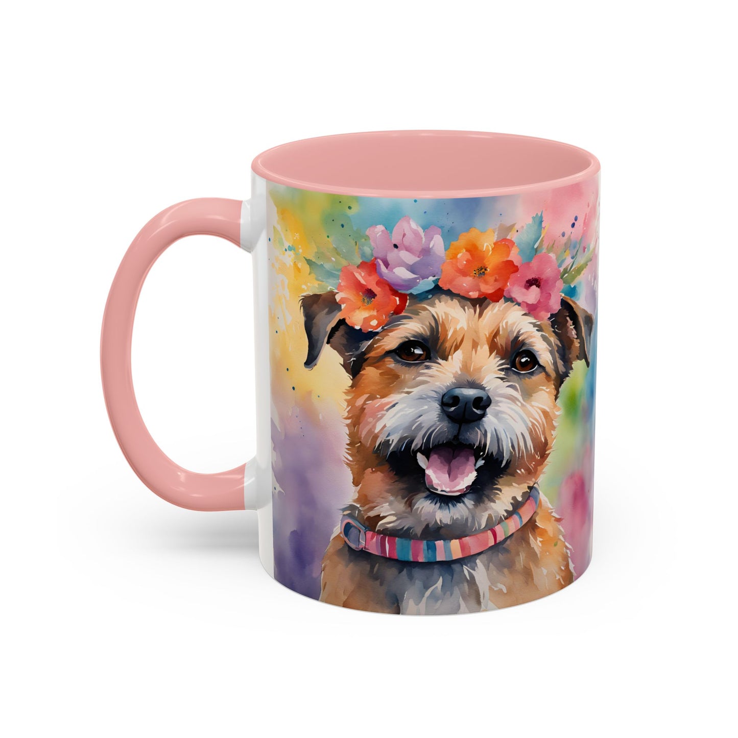 Border Terrier 04 Accent Coffee Mug - Dog Lover Gift