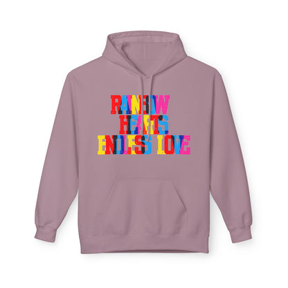 Rainbow Hearts Endless Love Unisex Valentines Hoodie