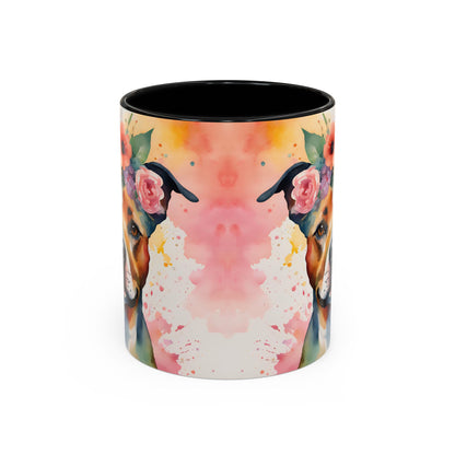Staffordshire Bull Terrier 03 Accent Coffee Mug - Dog Lover Gift