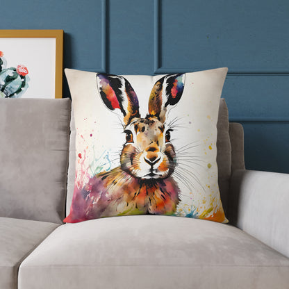 Hare 02 Poly Pillow - Natures Beauty Design