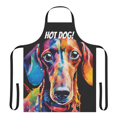 Multicolored Hot Dog Weiner Adult Apron (AOP)
