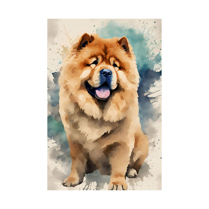 Dogs Chow Chow 01 Matte Vertical Poster