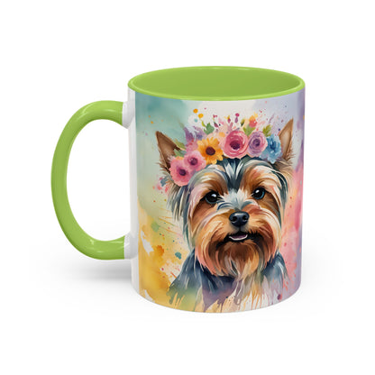 Yorkshire Terrier 01 Accent Coffee Mug - Dog Lover Gift