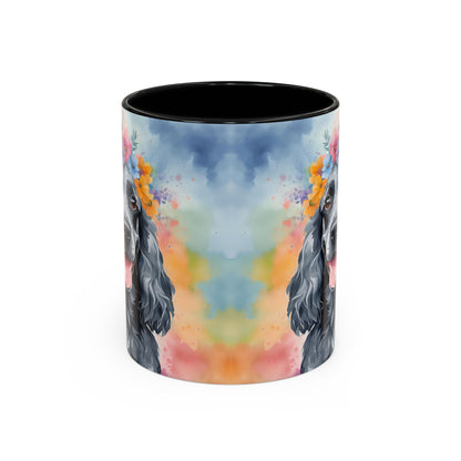 Blue Roan Cocker Spaniel 01 Accent Coffee Mug - Dog Lover Gift