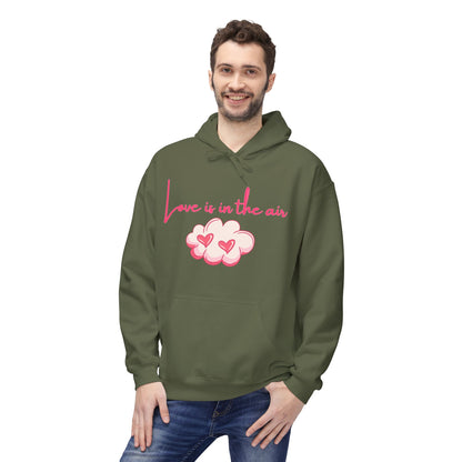 Love Is In The Air Unisex Valentines Hoodie