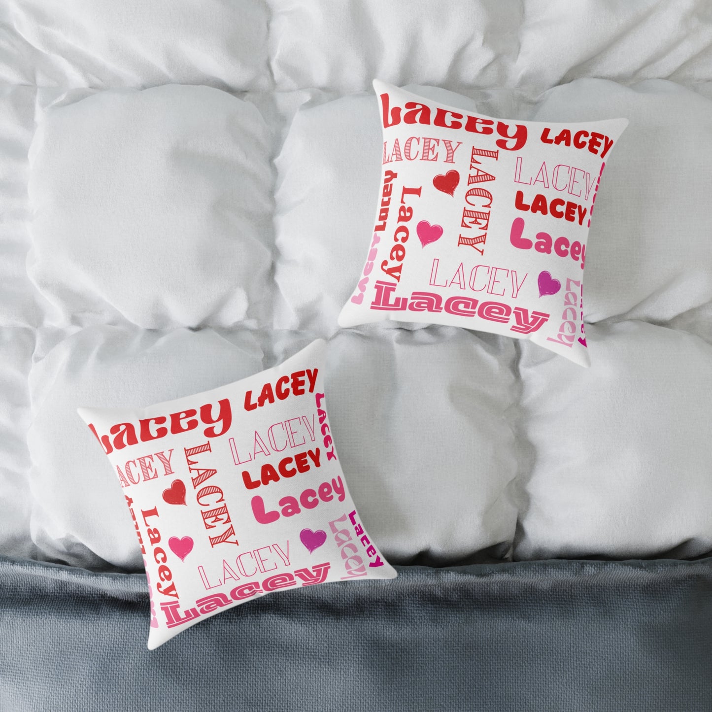 (Personizable) Name Of Your Loved One 01 Poly Pillow