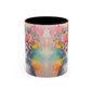 Floral Rag Doll Cat 02 Accent Coffee Mug - 11oz Perfect for Cat Lovers & Gifts