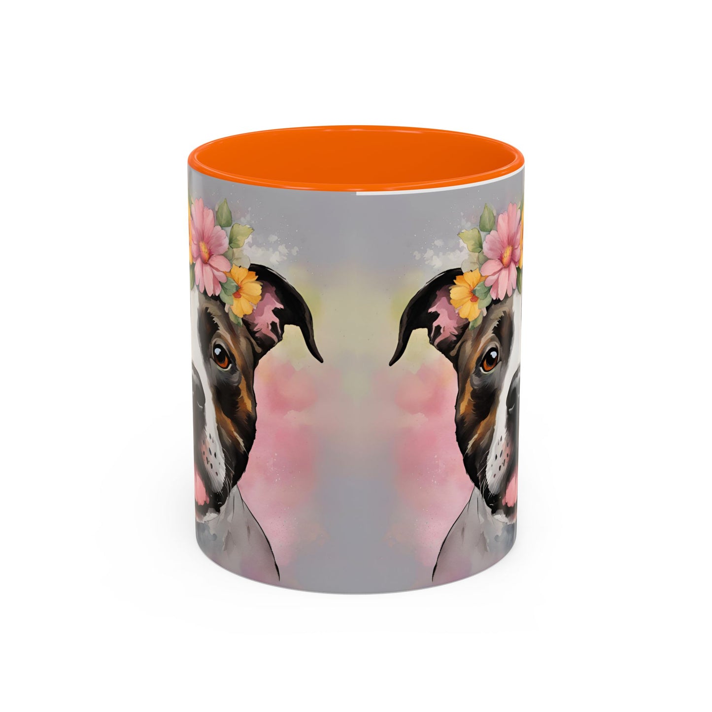 Staffordshire Bull Terrier 01 Accent Coffee Mug - Dog Lover Gift