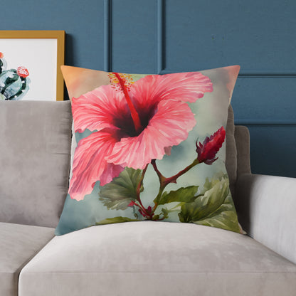 Hibiscus 04 Poly Pillow - Natures Beauty Design