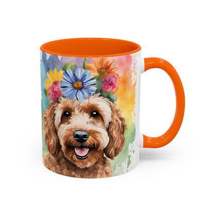 Cockapoo 03 Accent Coffee Mug - Dog Lover Gift
