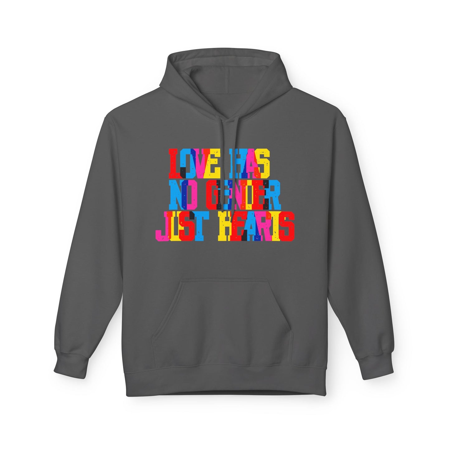 Love Has No Gender Just Hearts Unisex Valentines Hoodie