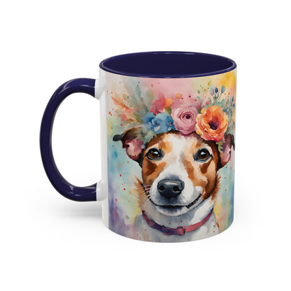 Jack Russell 04 Accent Coffee Mug - Dog Lover Gift