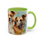 Multicoloured Doggies 5 Accent Mug 11oz