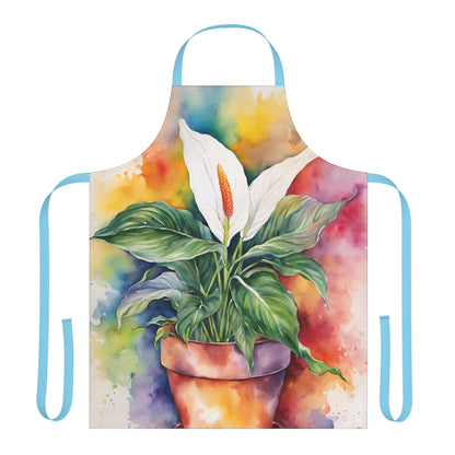 Multicolored Pot Plant 3 Adult Apron (AOP)