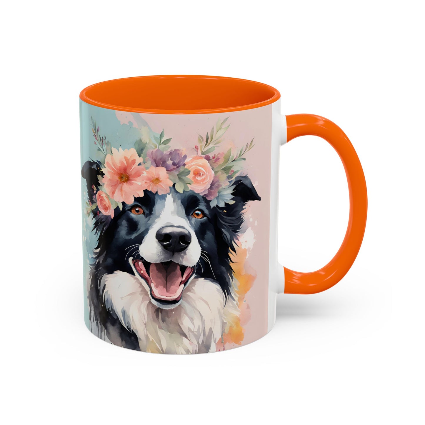 Border Collie 02 Accent Coffee Mug - Dog Lover Gift