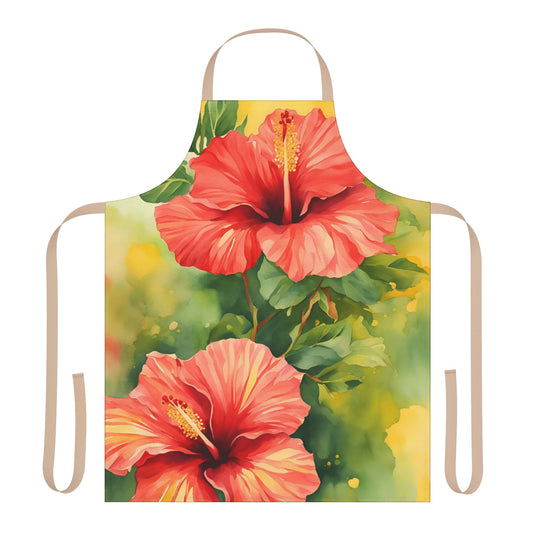 Hibiscus 01 Apron 5-Color Straps